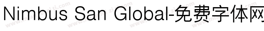 Nimbus San Global字体转换